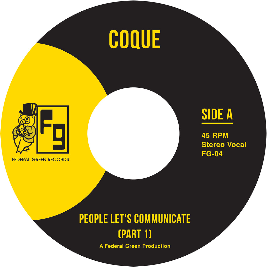 Coque - People Let's Communicate - FederalGreenRecords